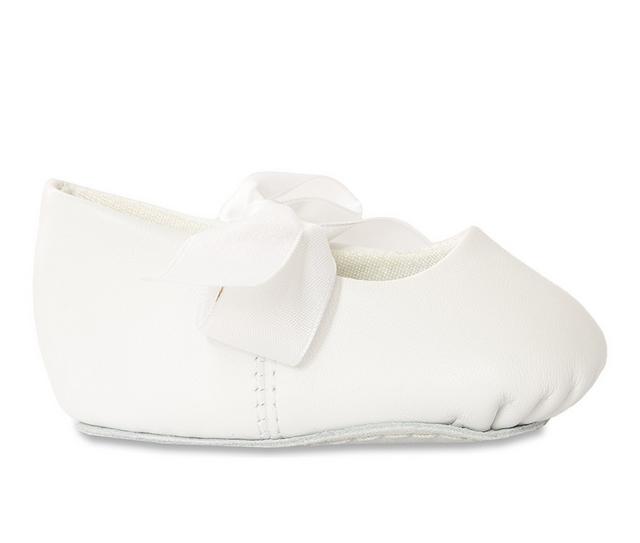 Girls' Baby Deer Infant Sabrina Crib Shoes in White color
