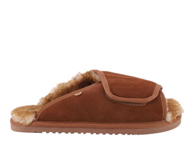 Lamo Footwear APMA Slide Wrap Mens Slippers in Chestnut color
