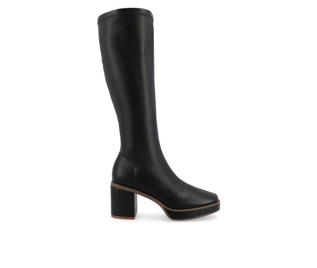 Women's Journee Collection Alondra Knee High Boots in Black color