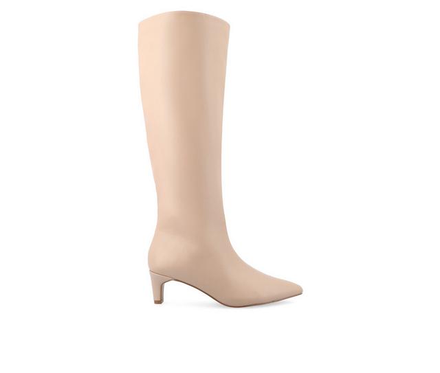 Women's Journee Collection Tullip Wide Width Wide Calf Knee High Boots in Blush Wide color