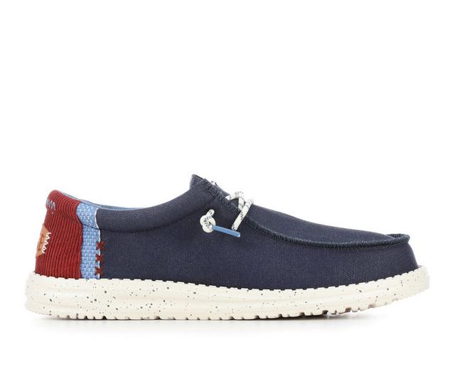 Men's HEYDUDE Wally Break Hey Day-M Casual Shoes in Navy color