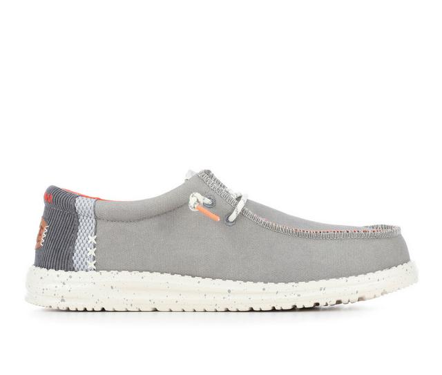 Men's HEYDUDE Wally Break Hey Day-M Casual Shoes in Grey color