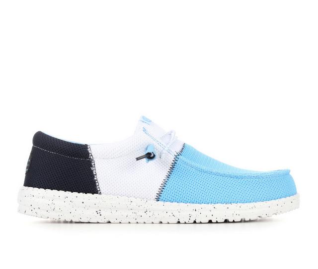 Men's HEYDUDE Wally Tri Varsity Mesh-M Casual Shoes in Sky Blue color