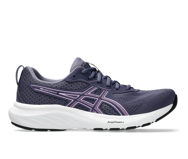 Women's ASICS Gel Contend 9 Running Shoes in Indigo/Purple color