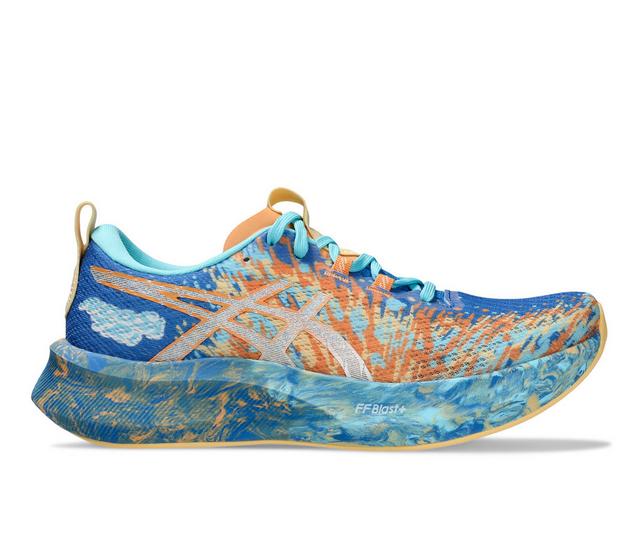 Women's ASICS Noosa Tri 16 Running Shoes in Blue/Orange color