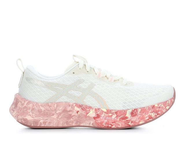 Women's ASICS Noosa Tri 16 Running Shoes in Cream/Breeze color