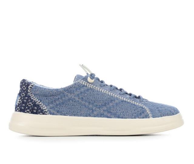 Women's HEYDUDE Karina Textured Boho Casual Shoes in Blue color