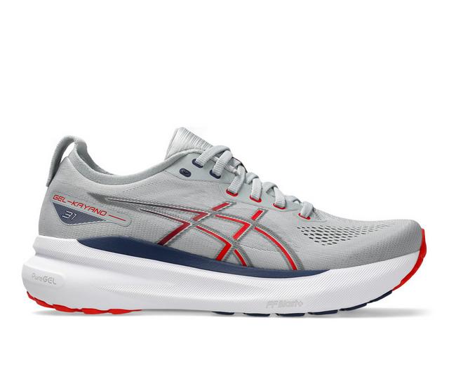 Men's ASICS Gel Kayano 31 Running Shoes in Piedmont Grey color