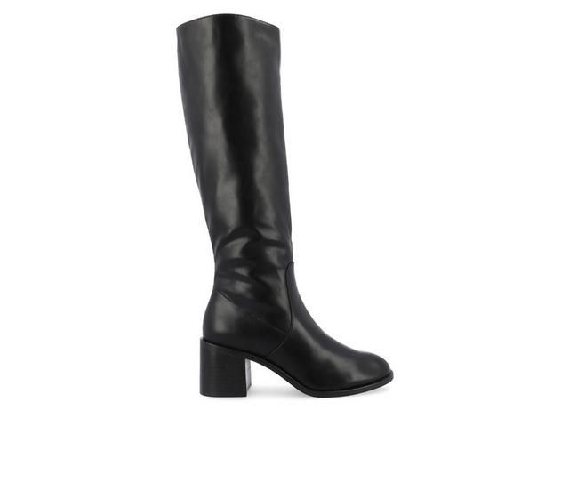 Women's Journee Collection Romilly Wide Width Extra Wide Calf Knee High Boots in Black Wide color