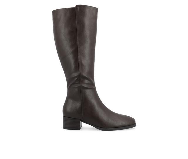 Women's Journee Collection Devri Knee High Boots in Brown color