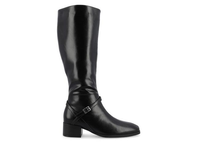 Women's Journee Collection Rhianah Wide Width Wide Calf Knee High Boots in Black Wide color