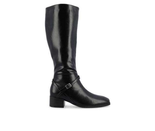 Women's Journee Collection Rhianah Wide Width Extra Wide Calf Knee High Boots in Black Wide color