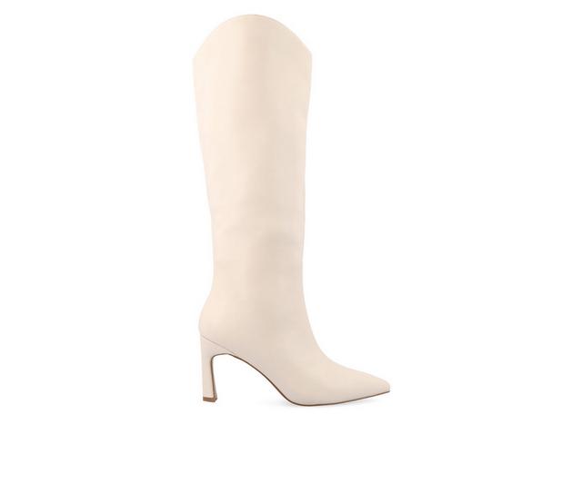 Women's Journee Collection Rehela Wide Width Wide Calf Knee High Boots in Bone Wide color