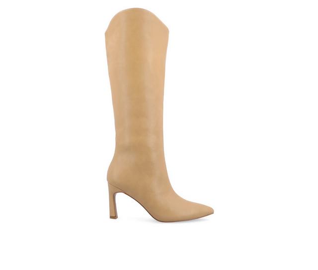Women's Journee Collection Rehela Wide Width Wide Calf Knee High Boots in Tan Wide color