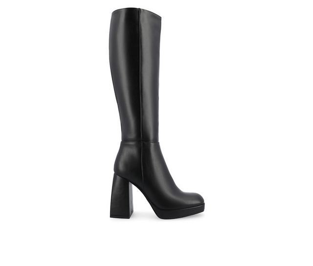 Women's Journee Collection Mylah Knee High Boots in Black color