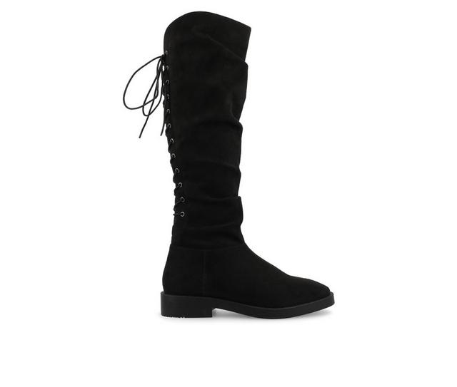 Women's Journee Collection Mirinda Wide Calf Knee High Boots in Black color