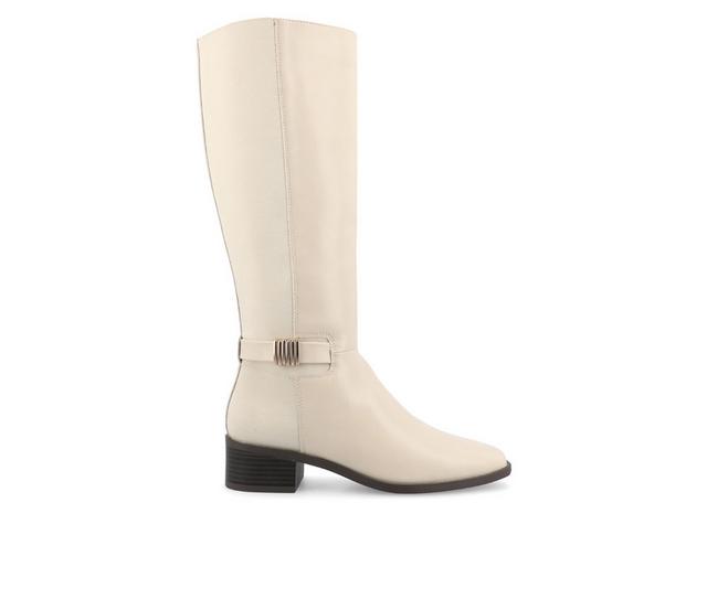 Women's Journee Collection Londyn Knee High Boots in Bone color