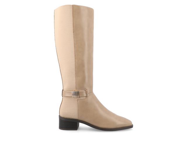 Women's Journee Collection Londyn Wide Width Wide Calf Knee High Boots in Tan Wide color
