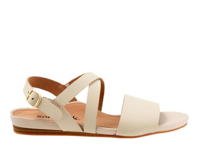 Women's Softwalk Cali Sandals in Ivory color
