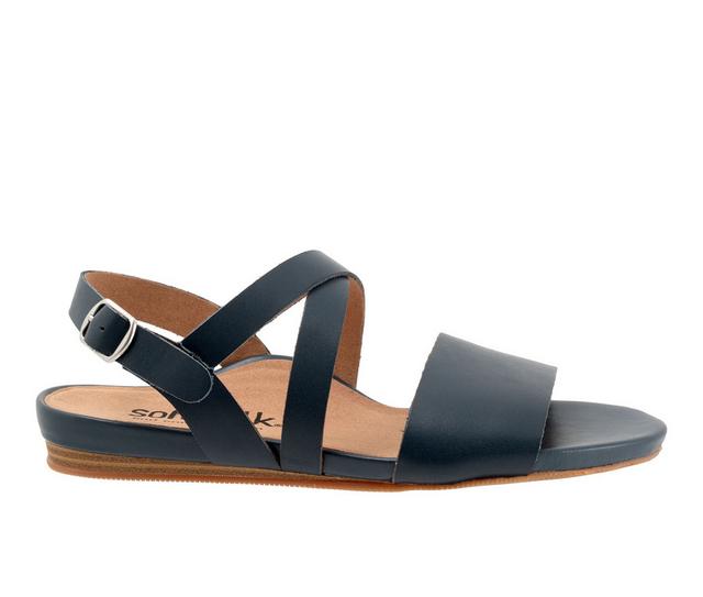 Women's Softwalk Cali Sandals in Navy color