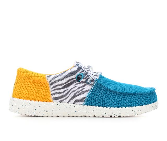 Men's HEYDUDE Wally Tri Energy Casual Shoes in Tropical Teal color