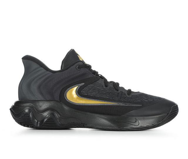 Men's Nike Giannis Immortality 4 Basketball Shoes in Black/ Gold color
