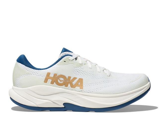 Men's Hoka Rincon 4 Running Shoes in Frost/Gold color