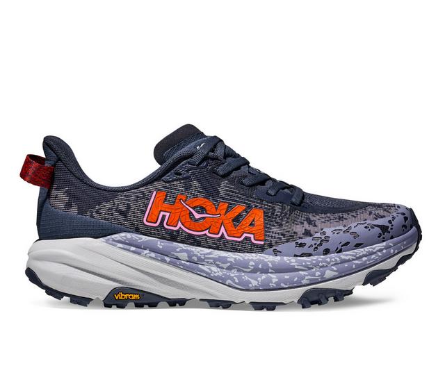 Women's Hoka Speedgoat 6 Trail Running Shoes in Dusk Sea ice color