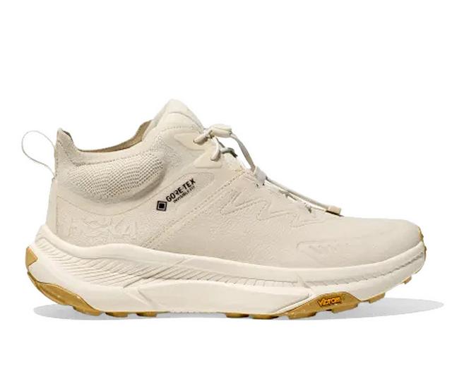 Women's Hoka One One Transport Chukka GTX Trail Hiking Shoes in Oat Milk/Ala color