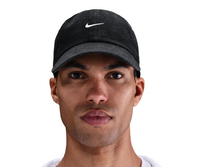 Nike Unisex Club Cap Denim in Black/White M/L color