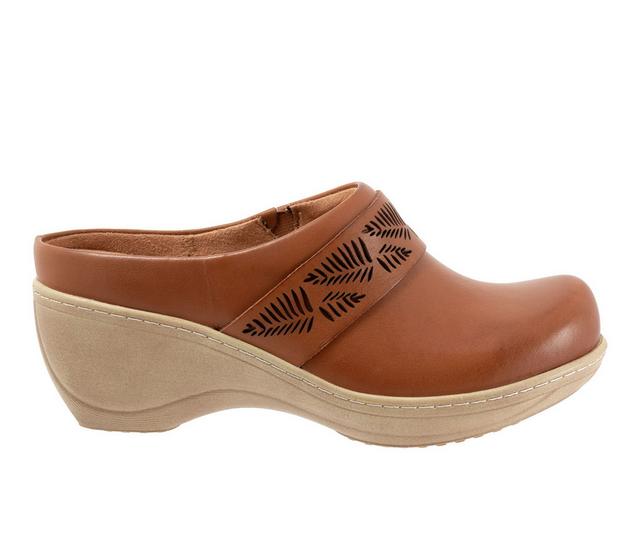 Women's Softwalk Melita Clogs in Luggage color