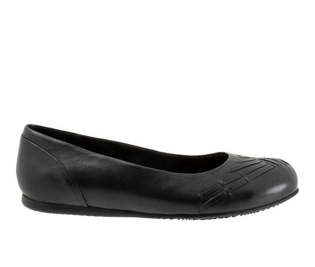 Women's Softwalk Sonoma Weave Flats in Black color