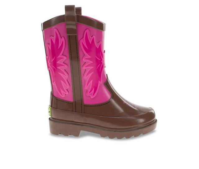 Girls' Western Chief Little & Big Kid Western Cowgirl Rain Boots in Pink color
