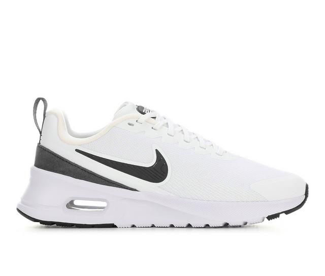 Women's Nike Air Max Nuaxis Running Shoes in White/Black color