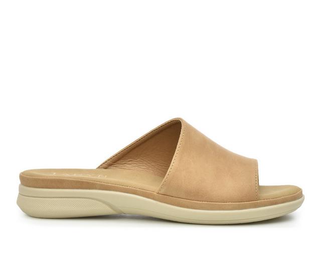 Women's Taryn Rose Tobie Wedge Sandals in Sand color