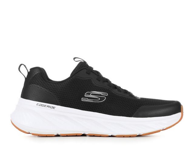 Men's Skechers 232835 Edgeride Walking Shoes in Black/White/Gum color