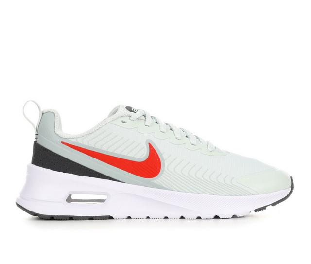 Men's Nike Air Max Nuaxis Running Shoes in Silver/Red/Wht color