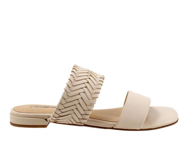Women's Trotters Nalane Sandals in Ivory color