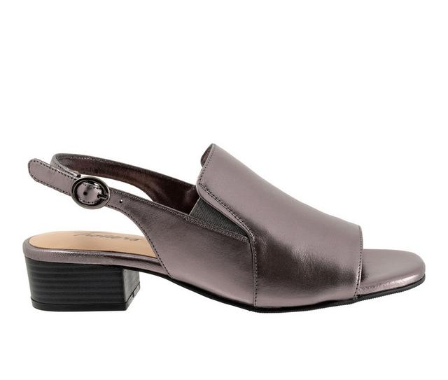 Women's Trotters Nila Dress Sandals in Pewter color