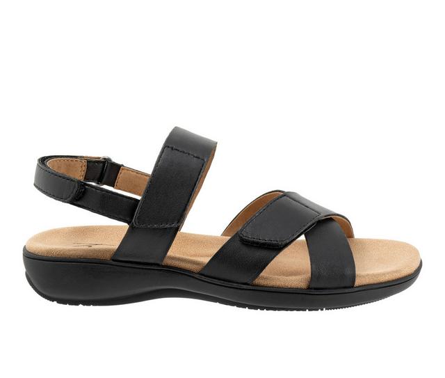 Women's Trotters River Sandals in Black color