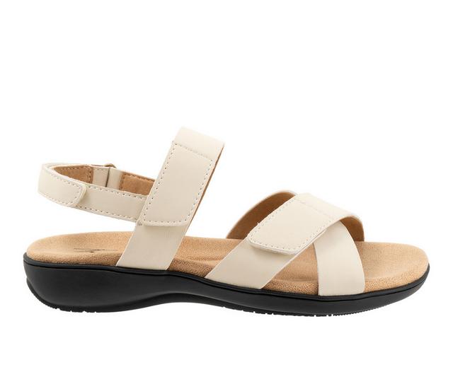 Women's Trotters River Sandals in Ivory color