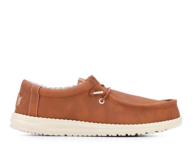 Men's HEYDUDE Wally Classic Casual Shoes in Tan color