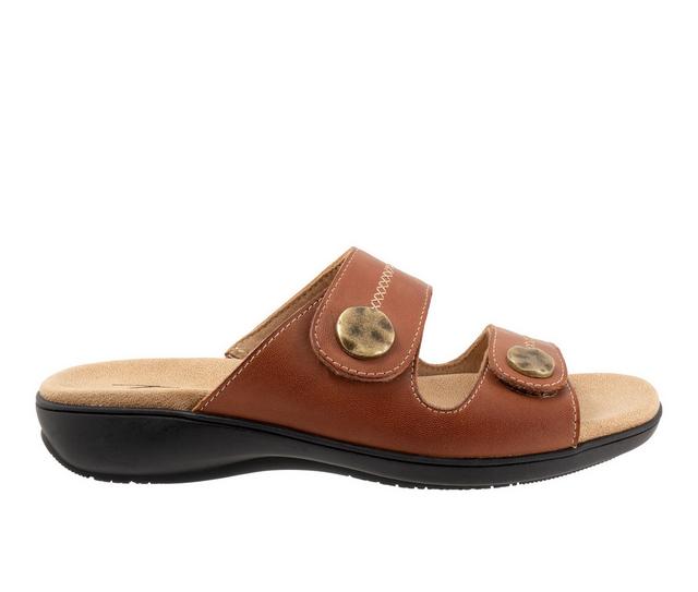 Women's Trotters Ruthie Stitch Sandals in Luggage color