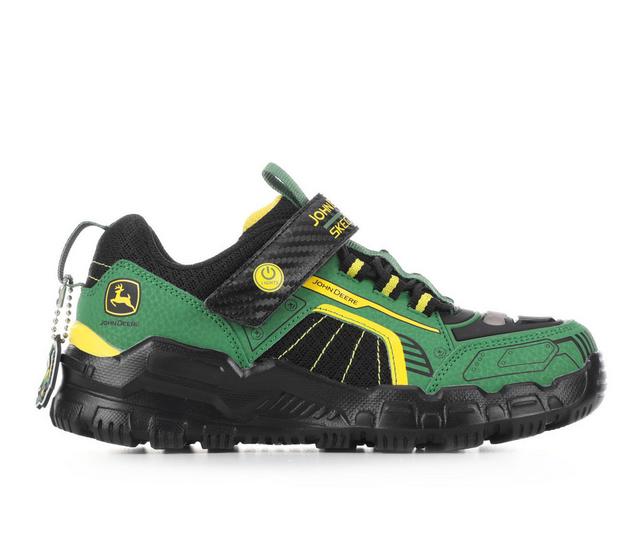 Boys' Skechers Boys Skechers Adventure Track John Deere Light-Up Shoes in Grn/Blk/Ylw color