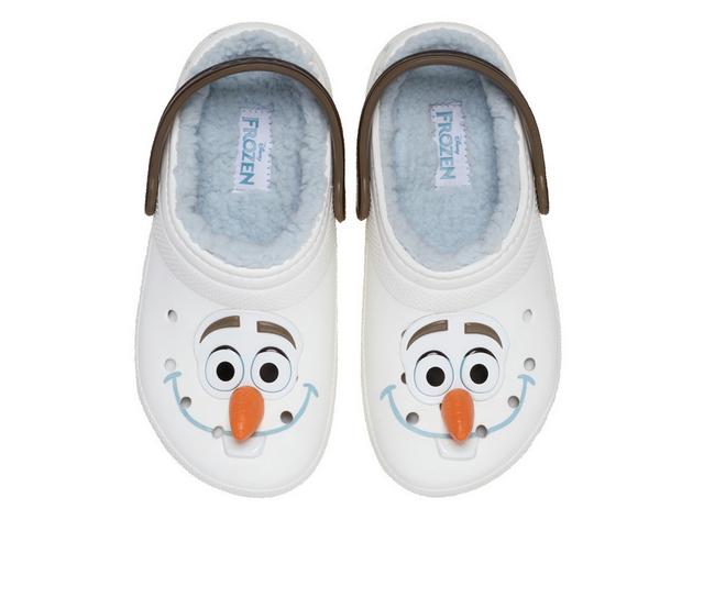 Kids' Crocs Little Kid & Big Kid Classic Frozen Olaf Clogs in White color