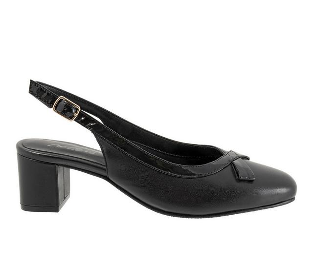 Women's Trotters Dalani Slingback Pumps in Black color