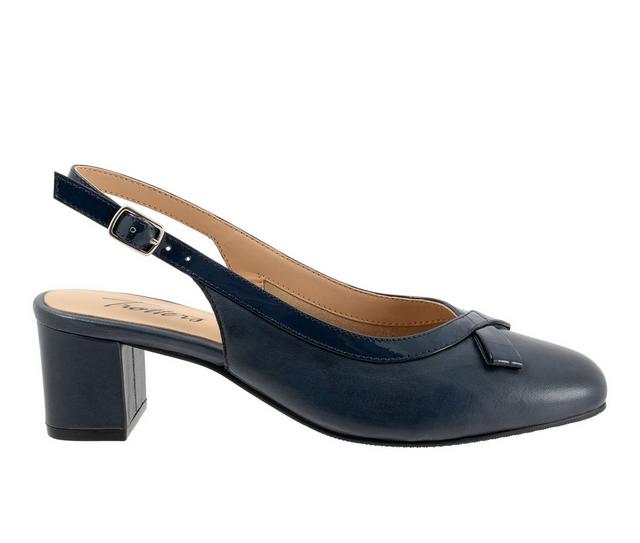 Women's Trotters Dalani Slingback Pumps in Navy color