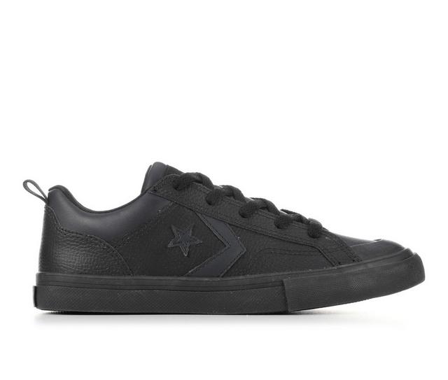 Boys' Converse Big Kid ProBlaze Low Leather GradeSchool Sneakers in Black/Black color