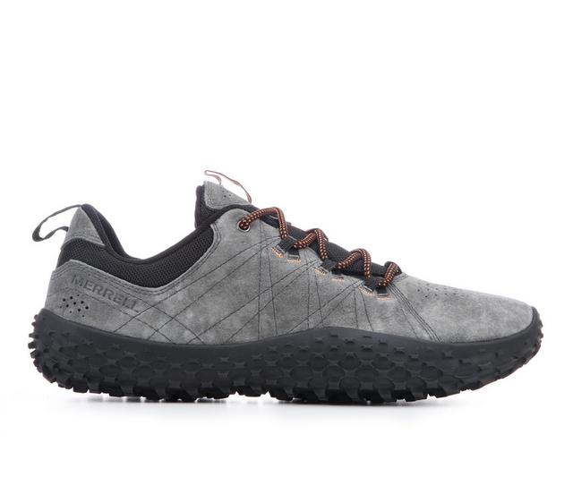 Men's Merrell Wrapt Low Hiking Shoes in Granite color