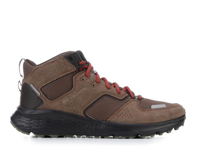 Men's Columbia Benson Mid Hiking Boots in Dark Brwn Spice color